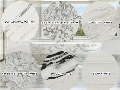 6 populiariausios baltos spalvos marmuras Kinijoje