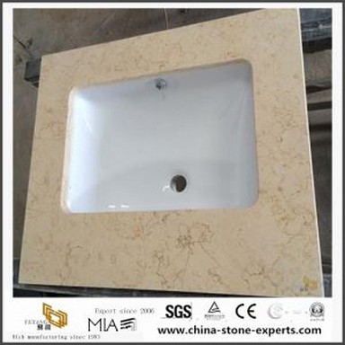 Aukščiausios rūšies natūralios Martynas smėlio marmuro akmens praustuve vonios kambariui