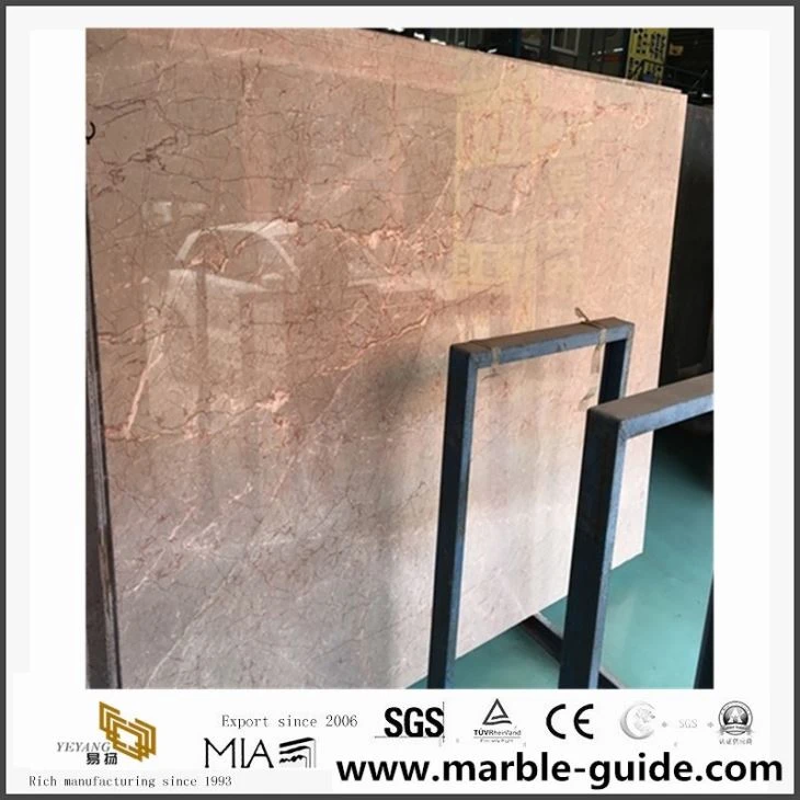 Factory Sale China Pink Marble Natural Vein Floor Tile For Home Decoration