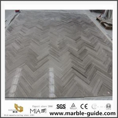 Kinijos balto marmurinio grindų dailylentės plytelės stačiakampio formos