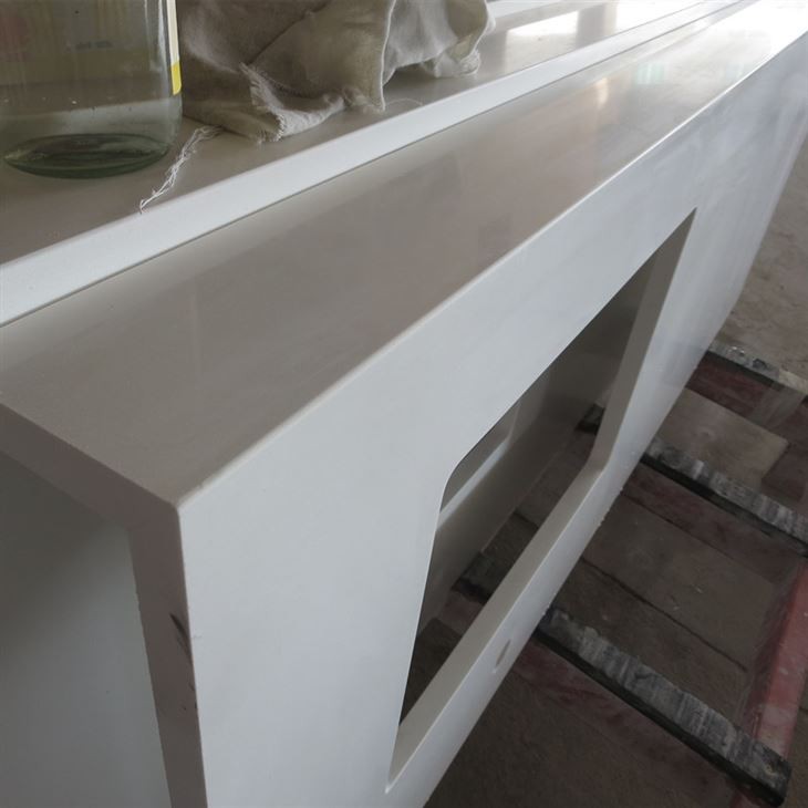 Gryno balto kvarco stalviršiai vonios kambariui YQ{0}}