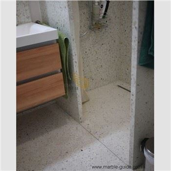 Baltas Terrazzo vonios praustuvas