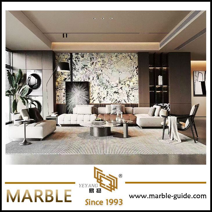 White Orion Granite background wall